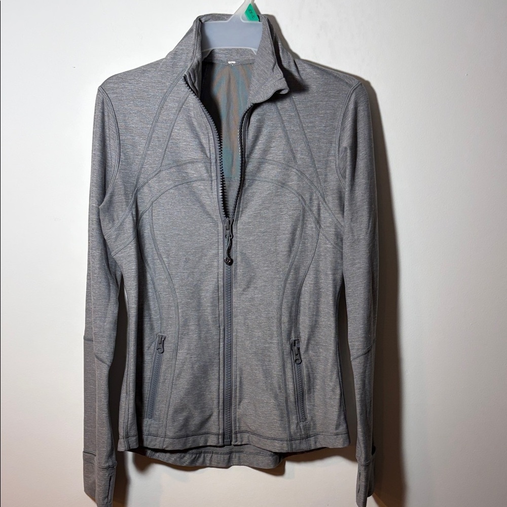 Lululemon Define Jacket (Rulu) - Heathered Slate - Sz 8 - Picture 3 of 9